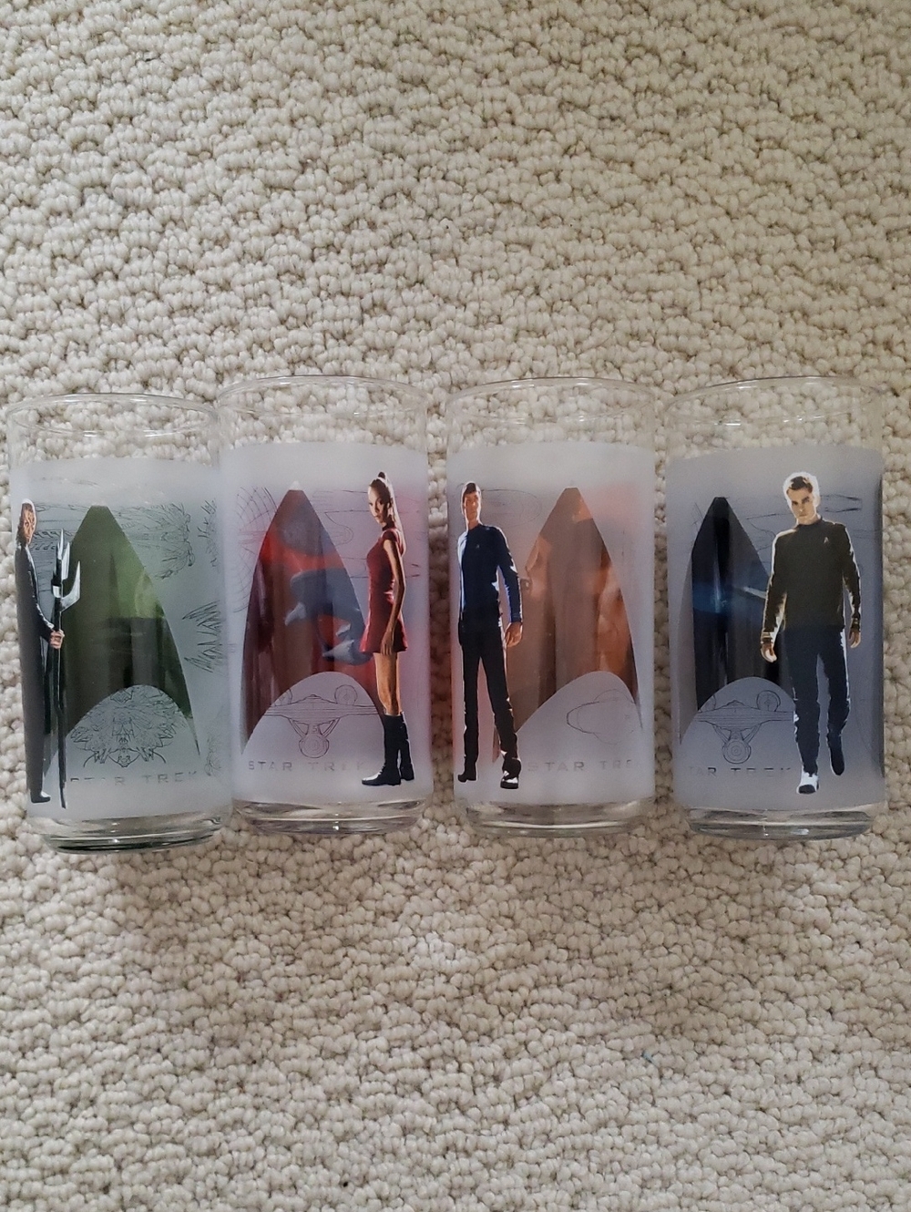 Star Trek Character Glass - Set of 4 Clear Drinkware